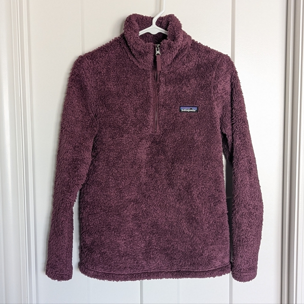Patagonia Los Gatos Purple 1/4 Zip Pullover sz XS